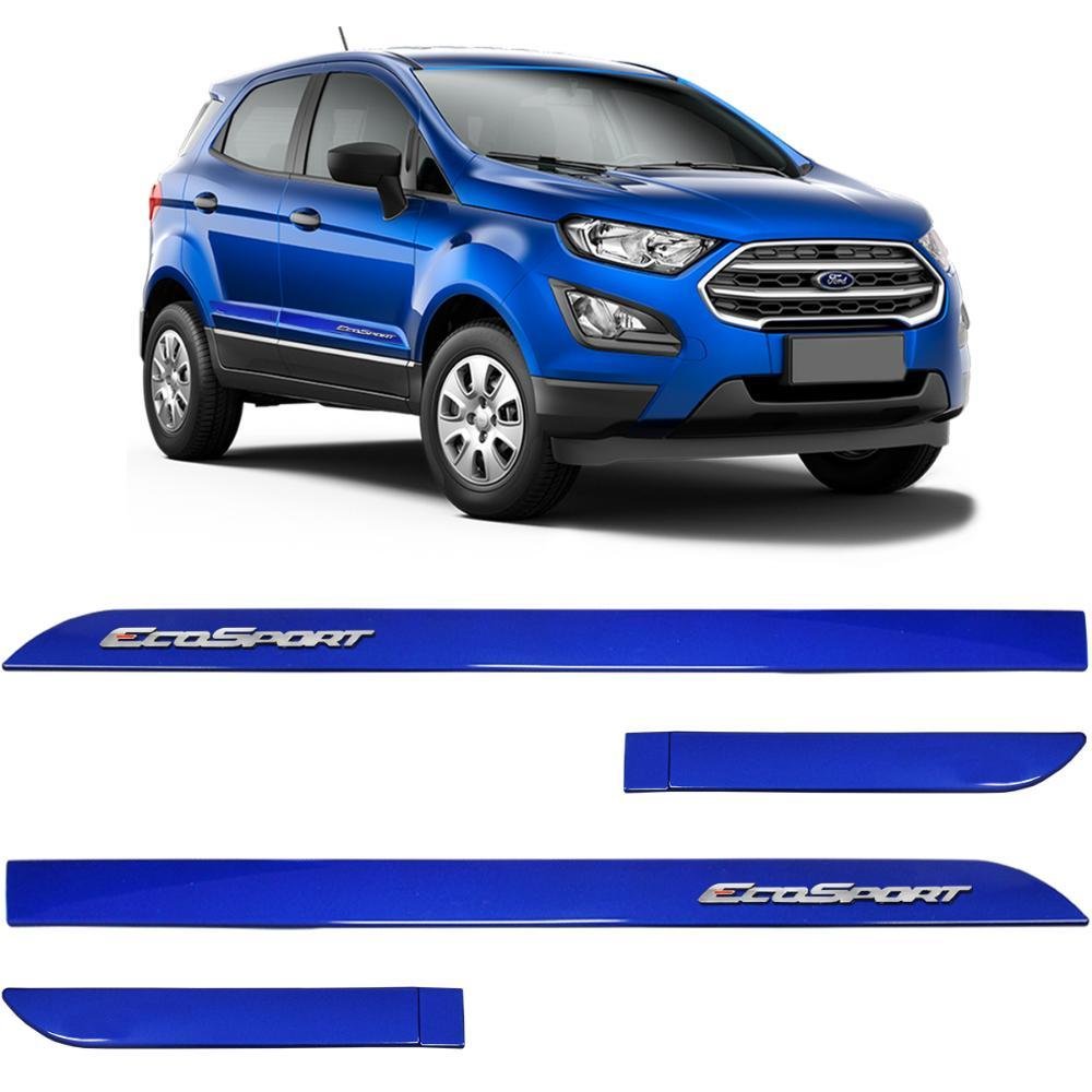 Friso Lateral Ecosport 2013 a 2021 Azul Aurora Alto Relevo - Imagem zoom