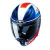 Capacete Hjc F70 Tino Azul Branco E Laranja 56 [f016] - Imagem 2