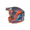 Capacete Hjc Off I50 Flux Preto Laranja Cinza E Azul 64 [f016] - Imagem 3