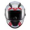 Capacete Texx Fechado Wing Grid Chumbo Vermelho Branco Tamanho 58 - Imagem 3