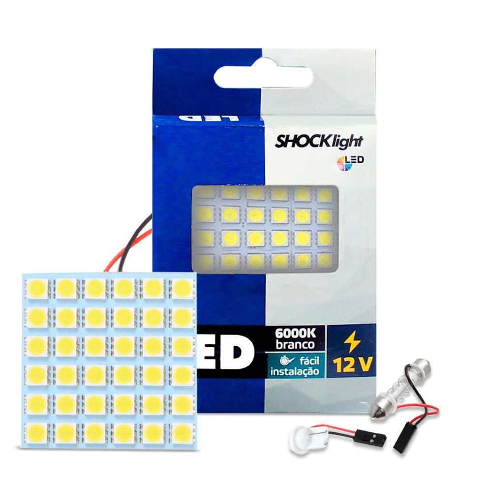 Placa De LED PCB T10 36 LED 6000K SMD 5050 12V Shocklight - Imagem zoom