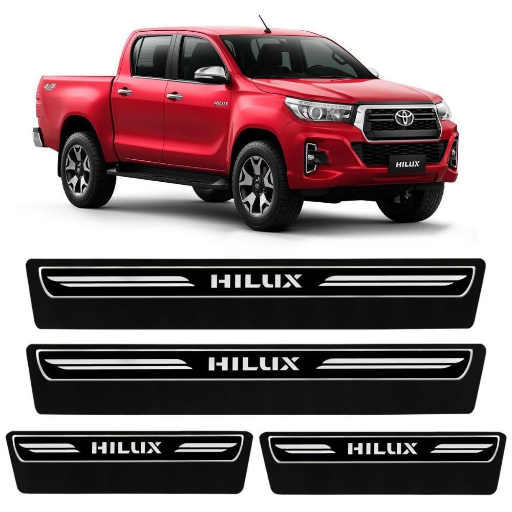 Jogo de Soleira Premium Hilux 2016 a 2020 Elegance 4 Portas - Imagem zoom