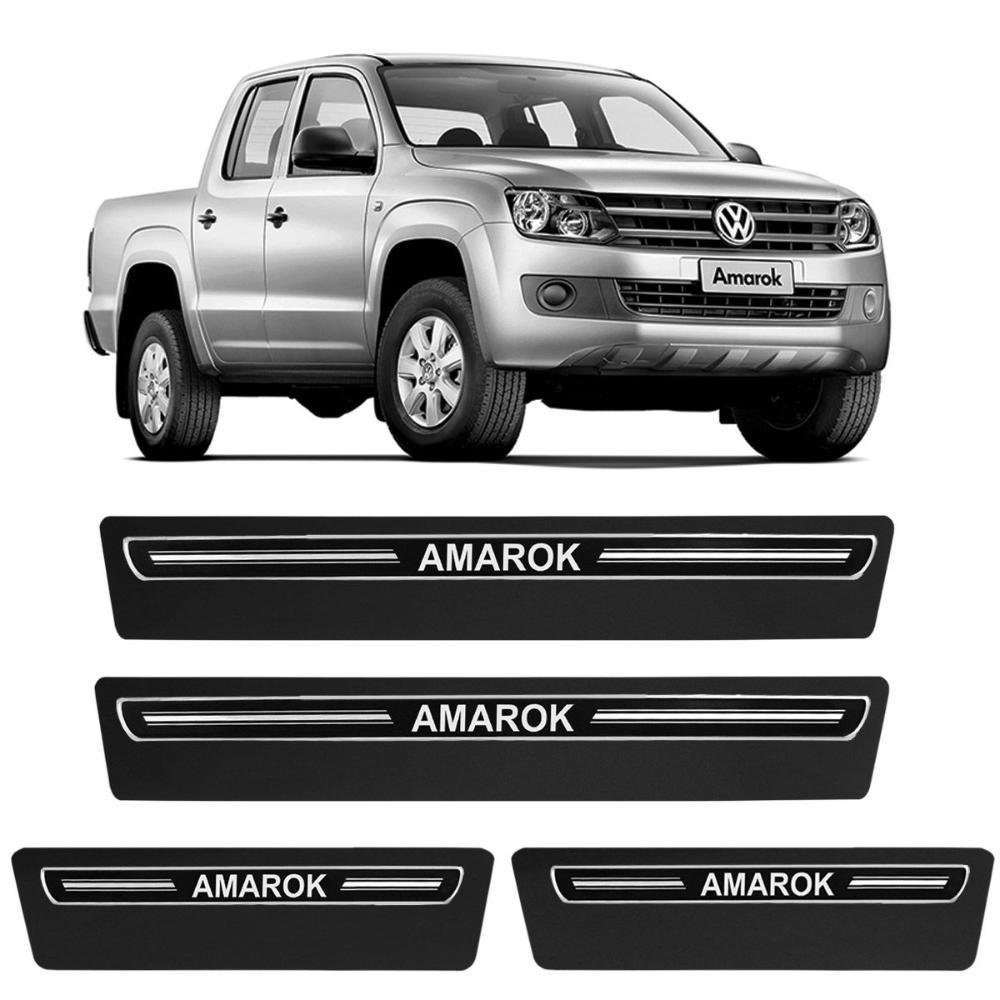 Jogo de Soleira Premium Amarok 2010 a 2023 Elegance 4 Portas