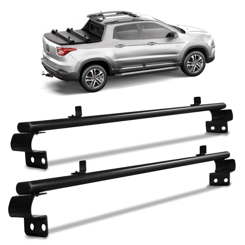 Rack Travessa Cacamba Fiat Toro 2016 a 2023 Aco Preto Keko