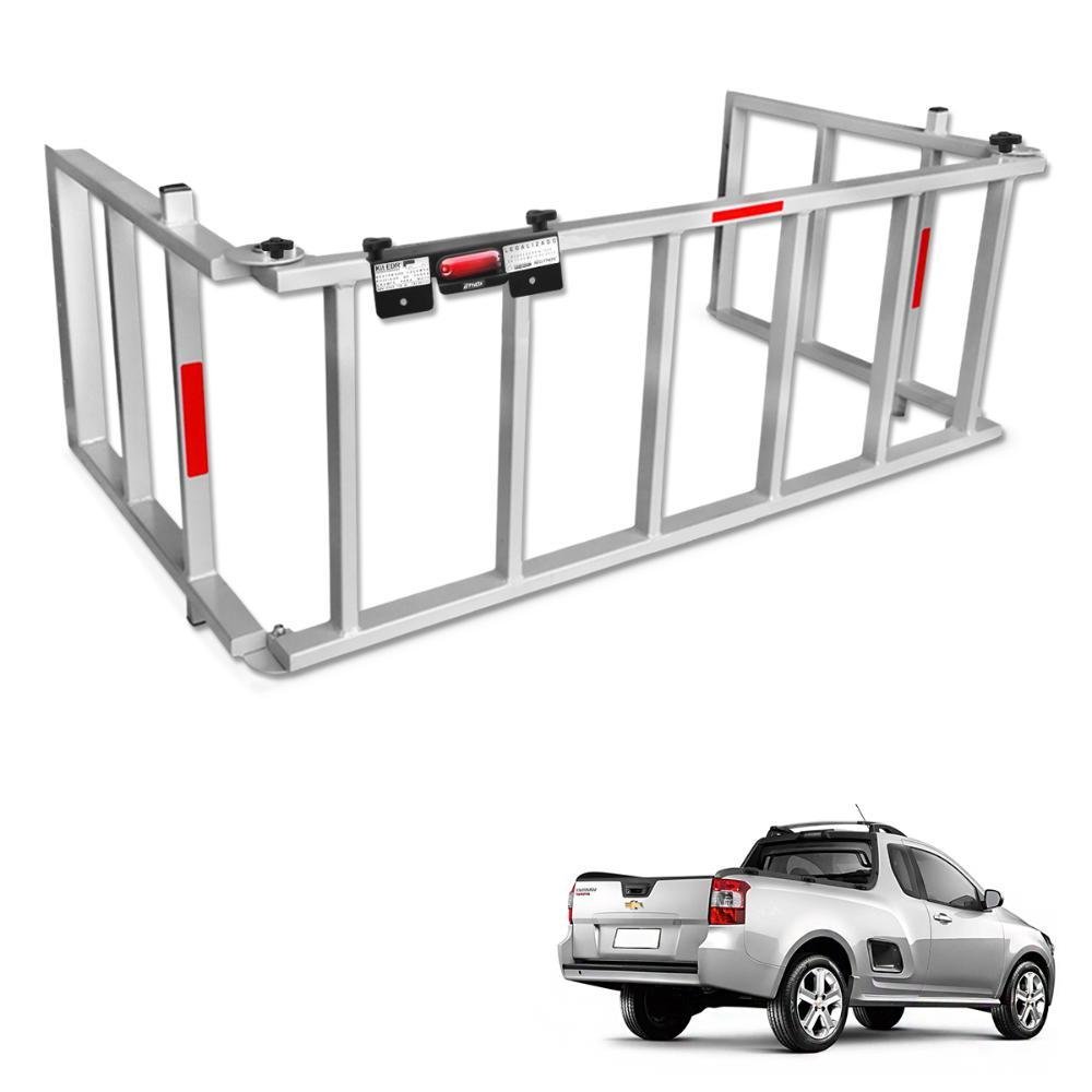 Extensor de Caçamba Montana 2011 a 2021 Rampa Prata Gtnox - Imagem zoom