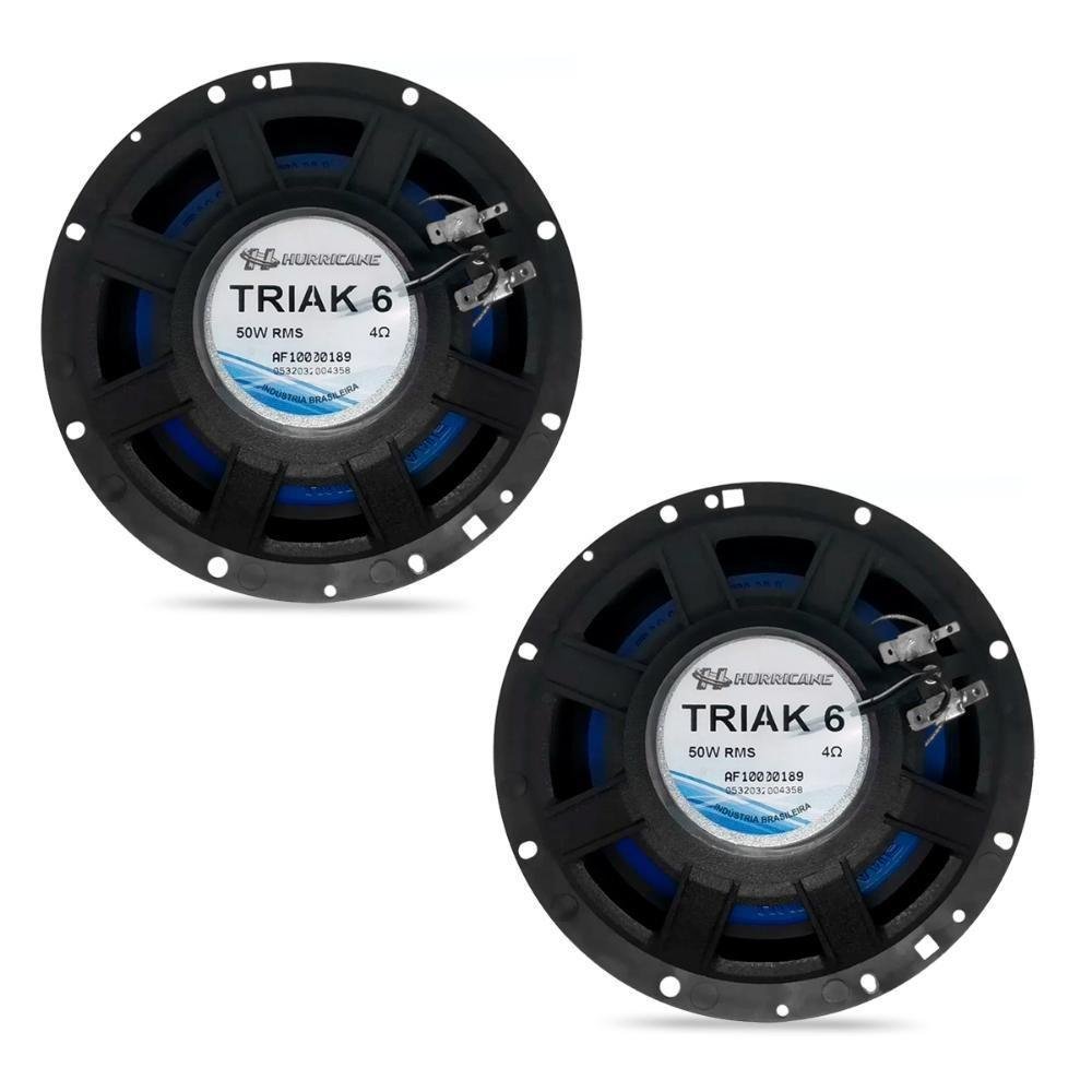 Par Alto Falante 6 Pol 100w Rms Triaxial Linha Class Hurricane - Imagem