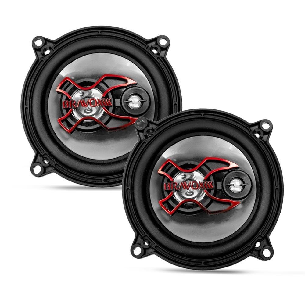 Par Alto Falante Bravox 5 Pol B3X50X 100W RMS 4 Ohms Triaxial Linha X - Imagem zoom