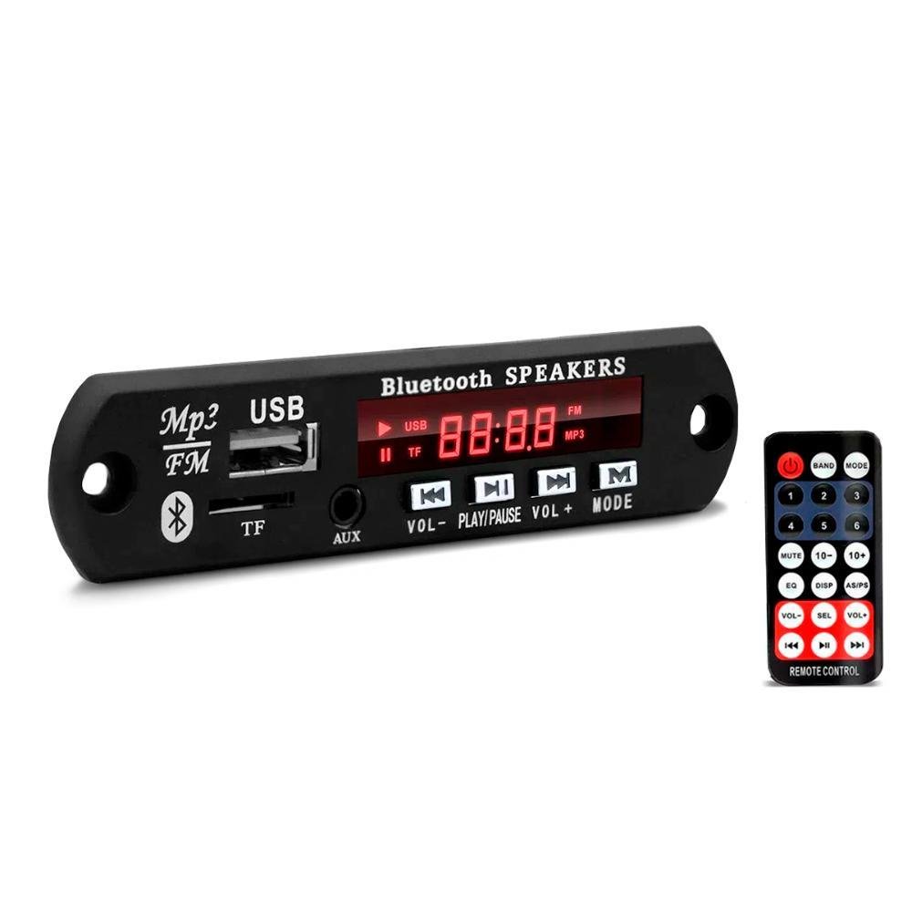 Placa Decodificadora Mp3 Player Para Caixa Ativa Usb Sd Bluetooth Radio-First Option-274056