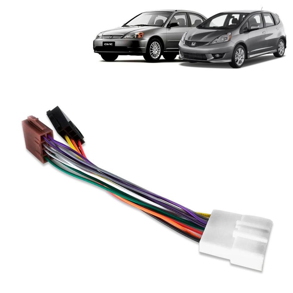 Chicote de Ligação Civic Fit 2000 a 2006 Plug Conector ISO 16 vias - Imagem zoom