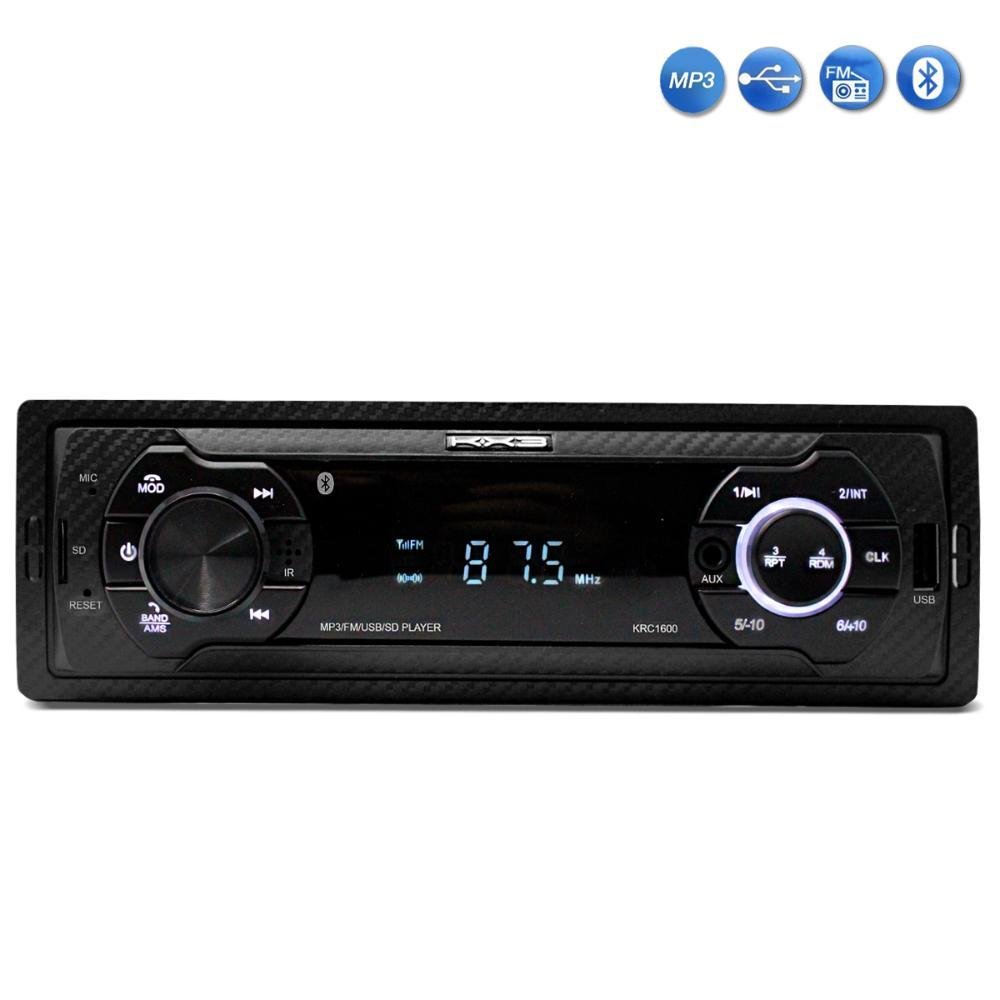 Radio Automotivo Mp3 Player KRC1600R Bluetooth USB SD AUX FM 4x45w KX3 - Imagem zoom
