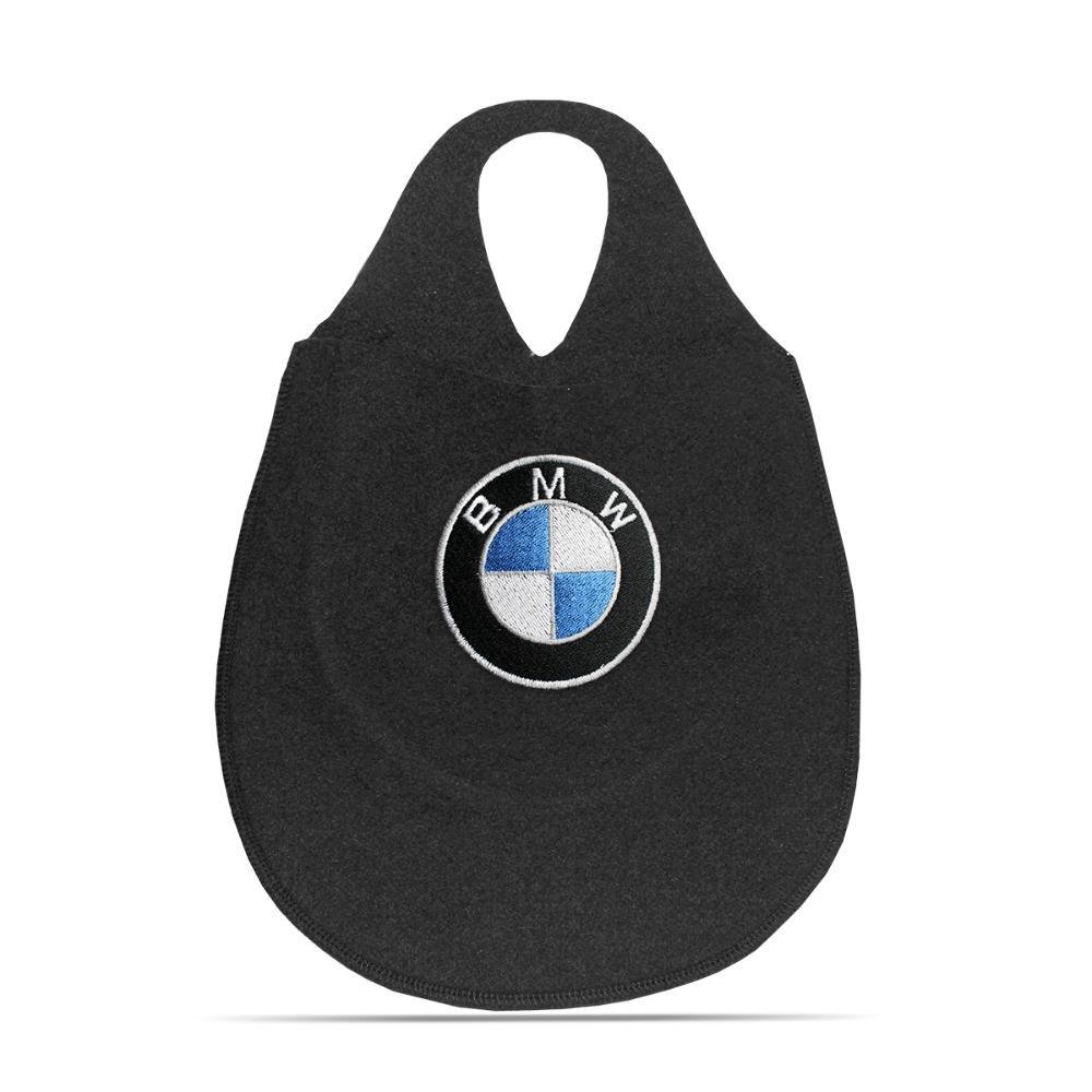 Lixeira Automotiva Cambio Logo Bmw Carpete Bordado - Imagem zoom