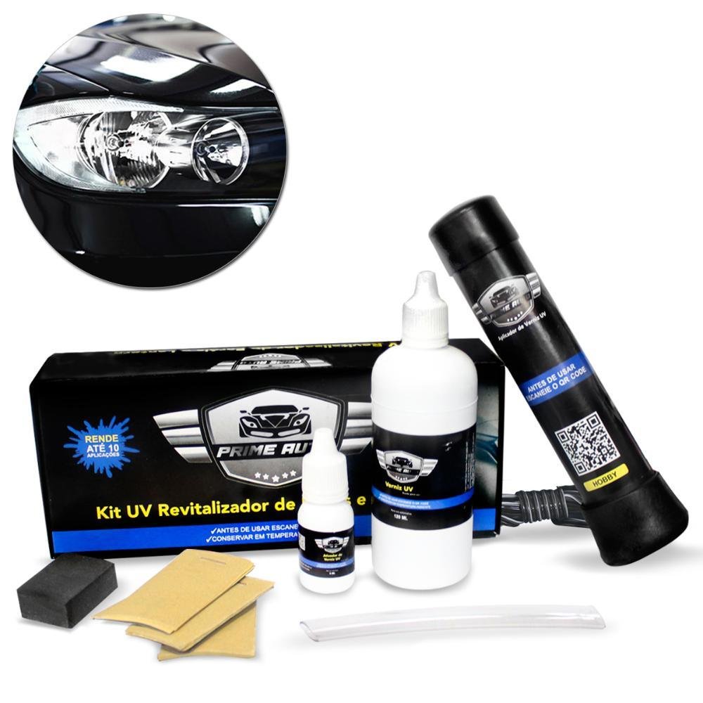 Kit UV Revitalizador de Faróis e Lanternas Polímero a Vapor-Prime Auto-276358