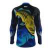 Camisa de Pesca Proteção Solar UV Tucunaré Azul 1 2021 - Mar Negro G - Imagem 3