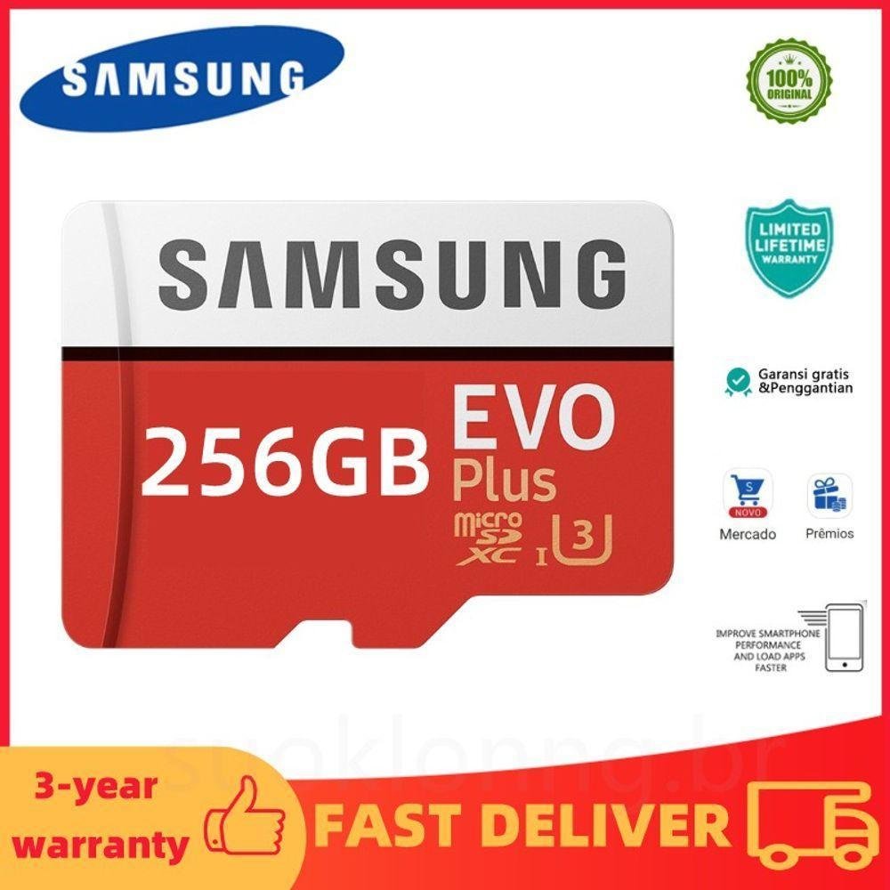 Cartão De Memória Samsung Mb-mc256ga/apc Evo Plus Sd 256gb - Imagem zoom