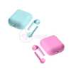 Kit 2 Inpods I12 Tws Macaron Sem Fio Bluetooth Azul E Rosa - Imagem 4