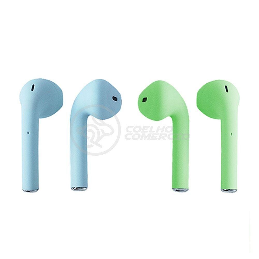 Kit 2 Inpods 12 Tws Wireless Bluetooth Verde E Azul - Imagem zoom