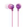 Fone De Ouvido Sony Mdr-ex15lp Sem Microfone Conector 3.5mm P2 Roxo - Imagem 1