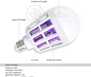 Lâmpada Luz Led Branco 15W Atrai Choque Mosquito Insetos AQUILAE-554931 - Imagem