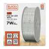 Fita Led Wire 127V 2700K 07W 700 Lúmens 8mm rolo 50m IP65 Black+Decker - Imagem 1