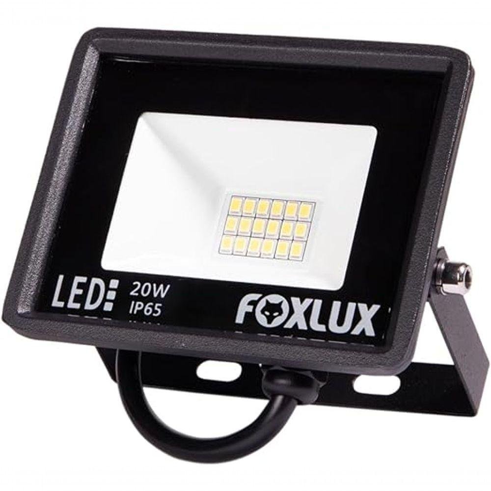 Refletor Led 20w 6500k Preto Bivolt Fx - Imagem zoom