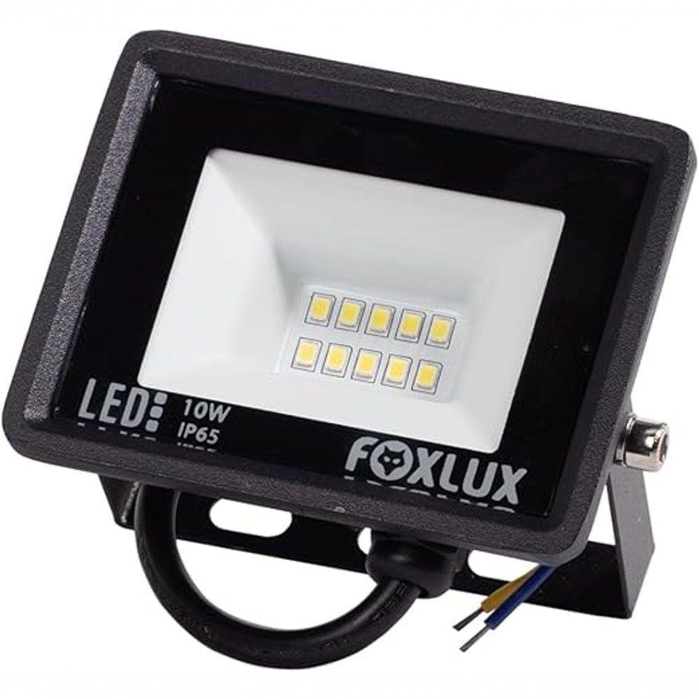 Refletor Led 10w 6500k Preto Bivolt Fx - Imagem zoom