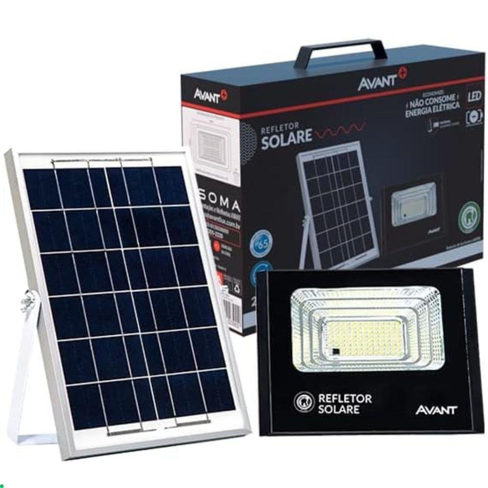 Refletor Led Solar Sensor 25w 6500k 25w - Imagem zoom