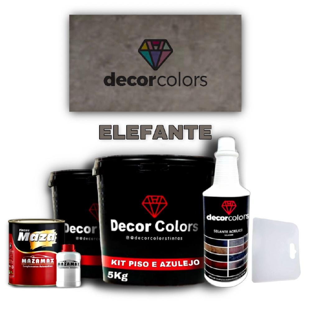 Tinta Cimento Queimado Piso E Azulejo Elefante Decor Colors-DECOR COLORS-278556