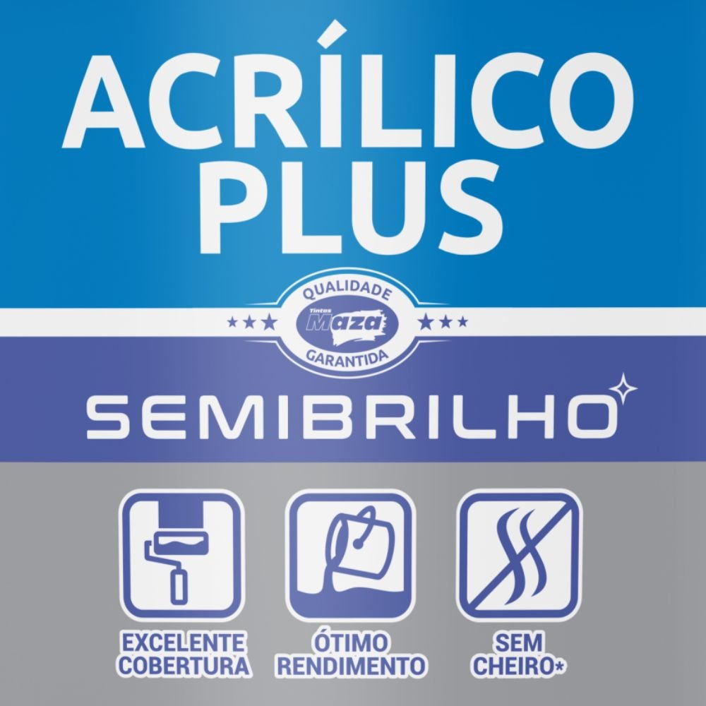 Tinta Acrílica Plus Semi Brilho - MAZA-30715