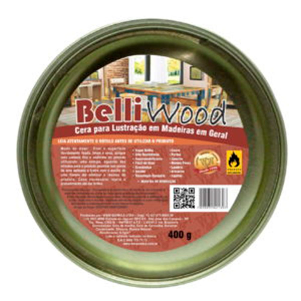 Cera Belli Wood em Pasta 400g - Imagem zoom