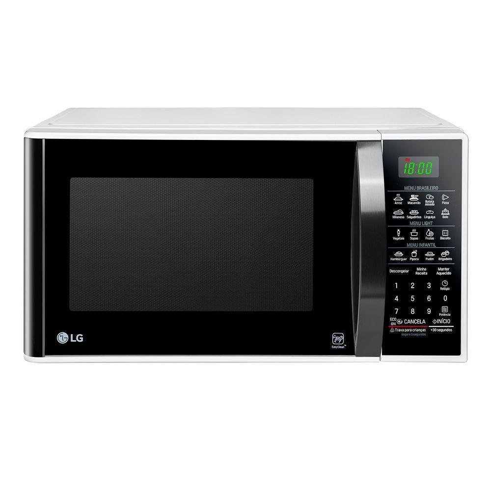 Micro-ondas LG Easy Clean Branco 30L 220V MS3091BCA - Imagem zoom