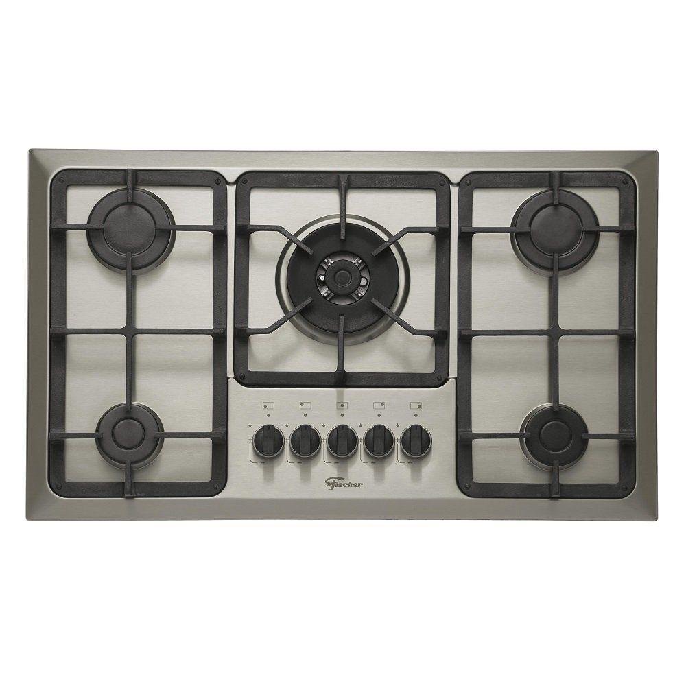 Cooktop Fischer5q Gás Mesa Inox Bivolt 23678-54121 - Imagem zoom