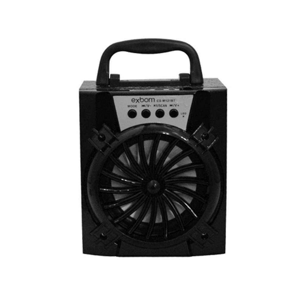 Caixa de Som Bluetooth 8w Usb / Sd / Rádio Fm - Aero Preto - Imagem zoom