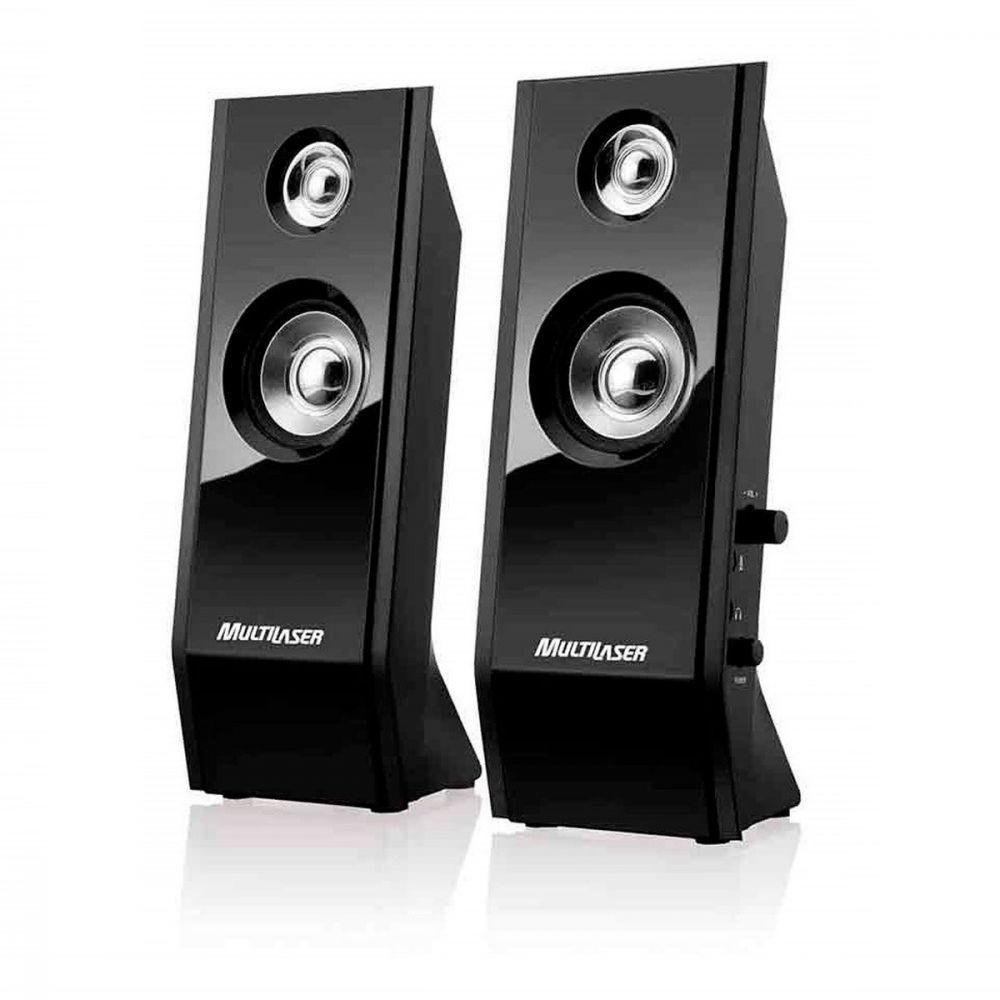 Caixa De Som Shadow 20 Usb 8w Rms Preto Sp091 - Imagem zoom