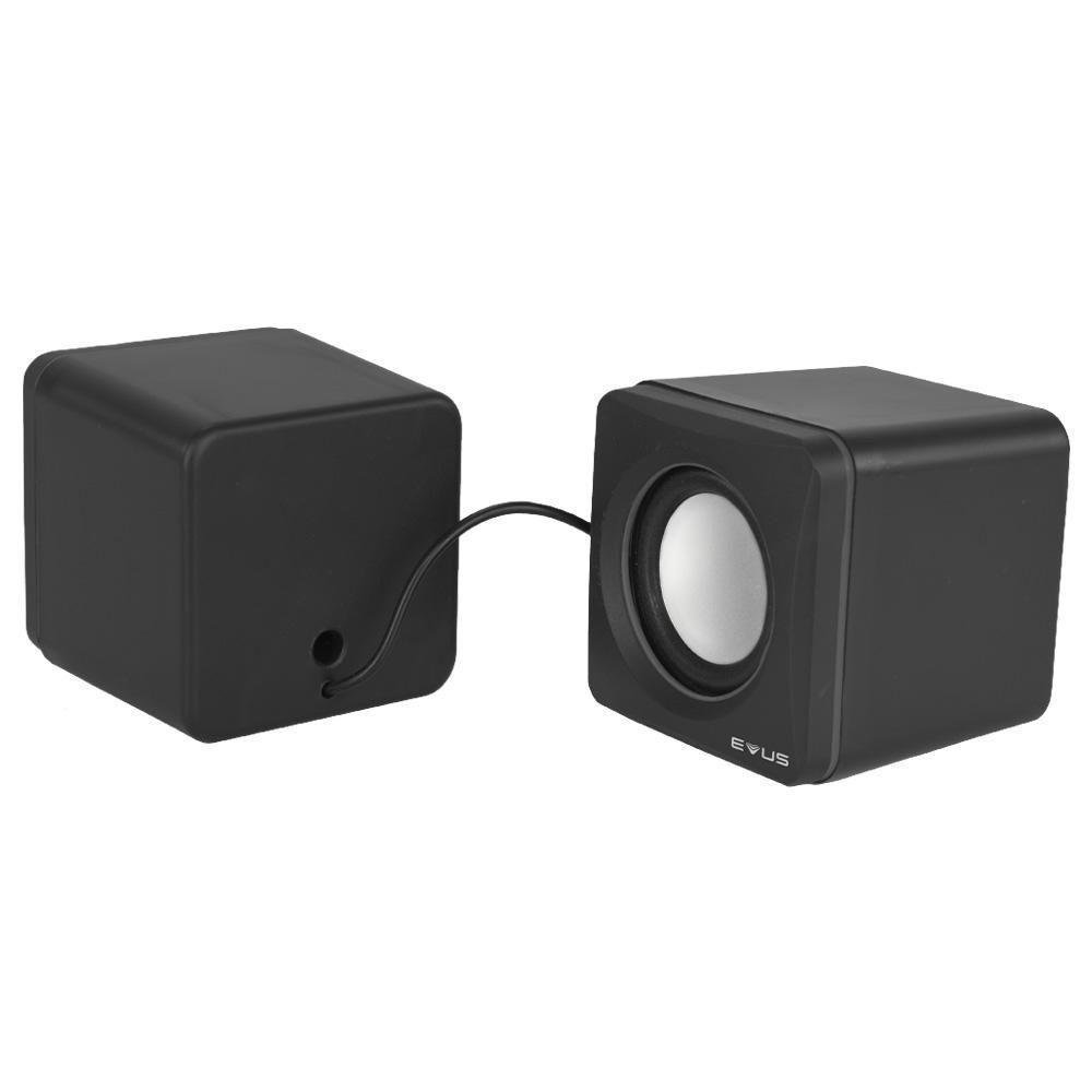 Caixa De Som 2.0 Evus Cube D-02a P2 3w - Imagem zoom