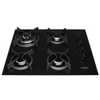 Cooktop 4B Preto Com Mesa De Vidro Tripla Chama Dako Bivolt - Imagem 1