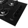 Cooktop 4B Preto Com Mesa De Vidro Tripla Chama Dako Bivolt - Imagem 3