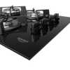 Cooktop 4B Preto Com Mesa De Vidro Tripla Chama Dako Bivolt - Imagem 4