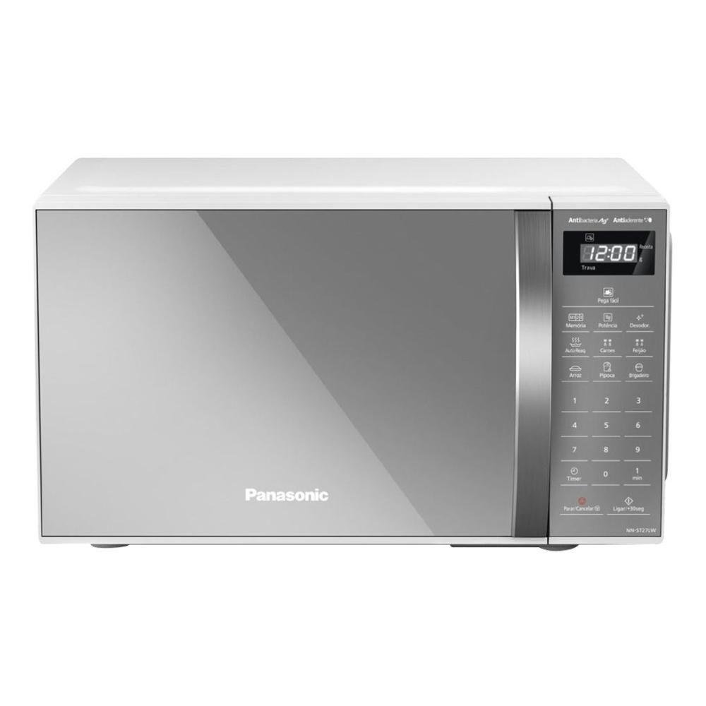 Micro-ondas Panasonic 21 Litros Branco Espelhado St27lw - 127v - Imagem zoom