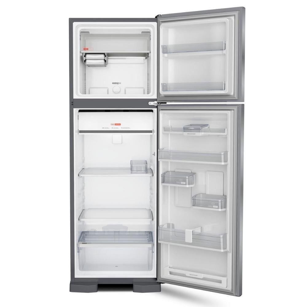 Geladeira Brastemp Frost Free Duplex 400 Litros Inox Com Freezer Control BRM54JKANA 127V - Imagem