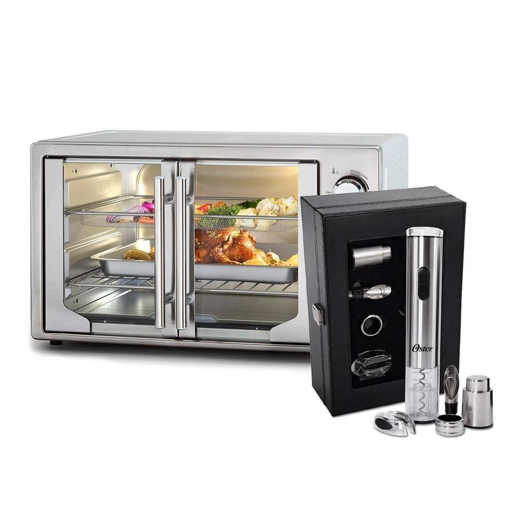 Kit Forno E Fryer French Door Com Kit Para Vinho Oster127v - Imagem zoom