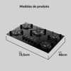 Cooktop  5 Bocas Utop Tripla Chama Preto - Bivolt ATLAS-606039 - Imagem 4