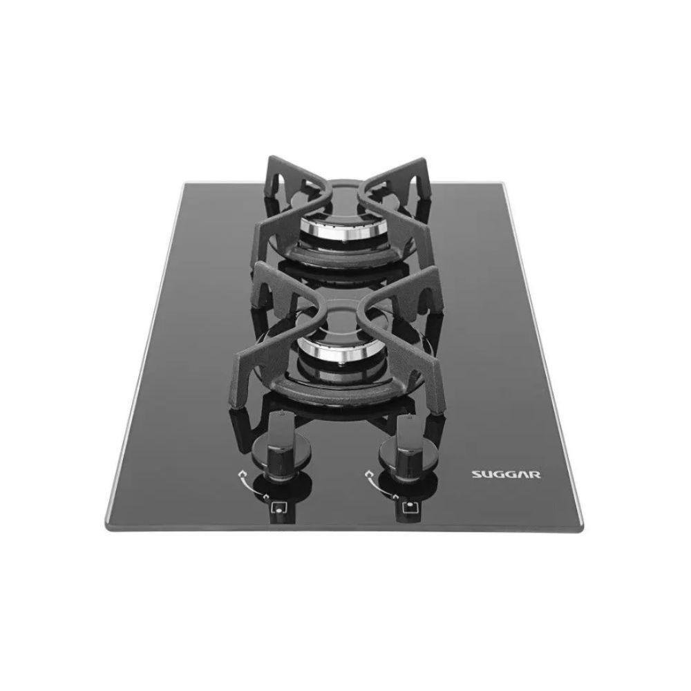 Cooktop Suggar Mesa de Vidro 2 Queimadores FG2002AVP Preto Bivolt - Imagem zoom