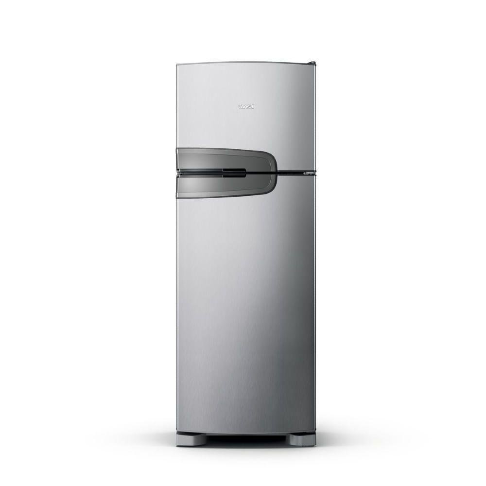 Geladeira Consul Frost Free Duplex 340 Litros Com Prateleiras Altura Flex Cor Inox CRM39AK 110V - Imagem zoom