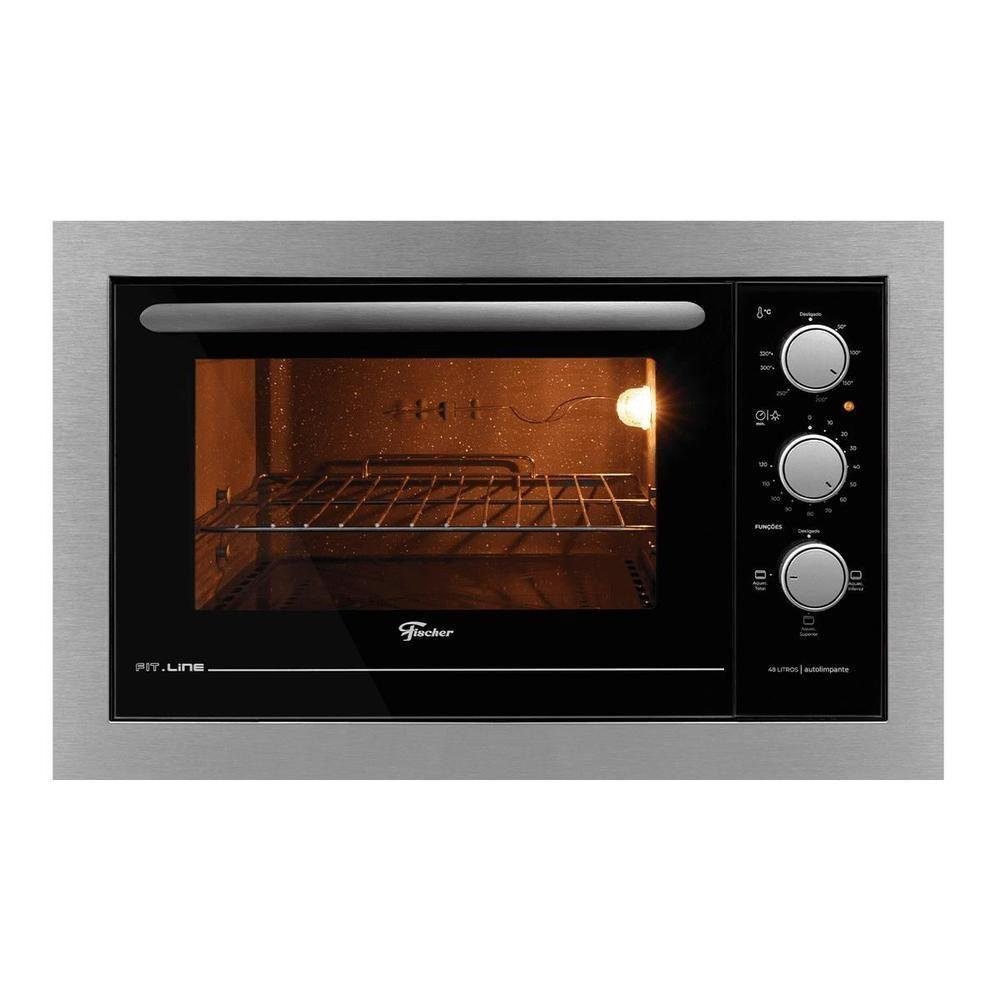 Forno Elétrico de Embutir Fischer Fit Line 48 Litros Inox 34493-95485 Inox 127V - Imagem zoom