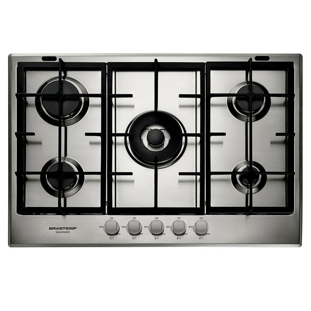 Cooktop 5 Bocas Brastemp Gourmand Inox BDK75DR 220V - Imagem zoom