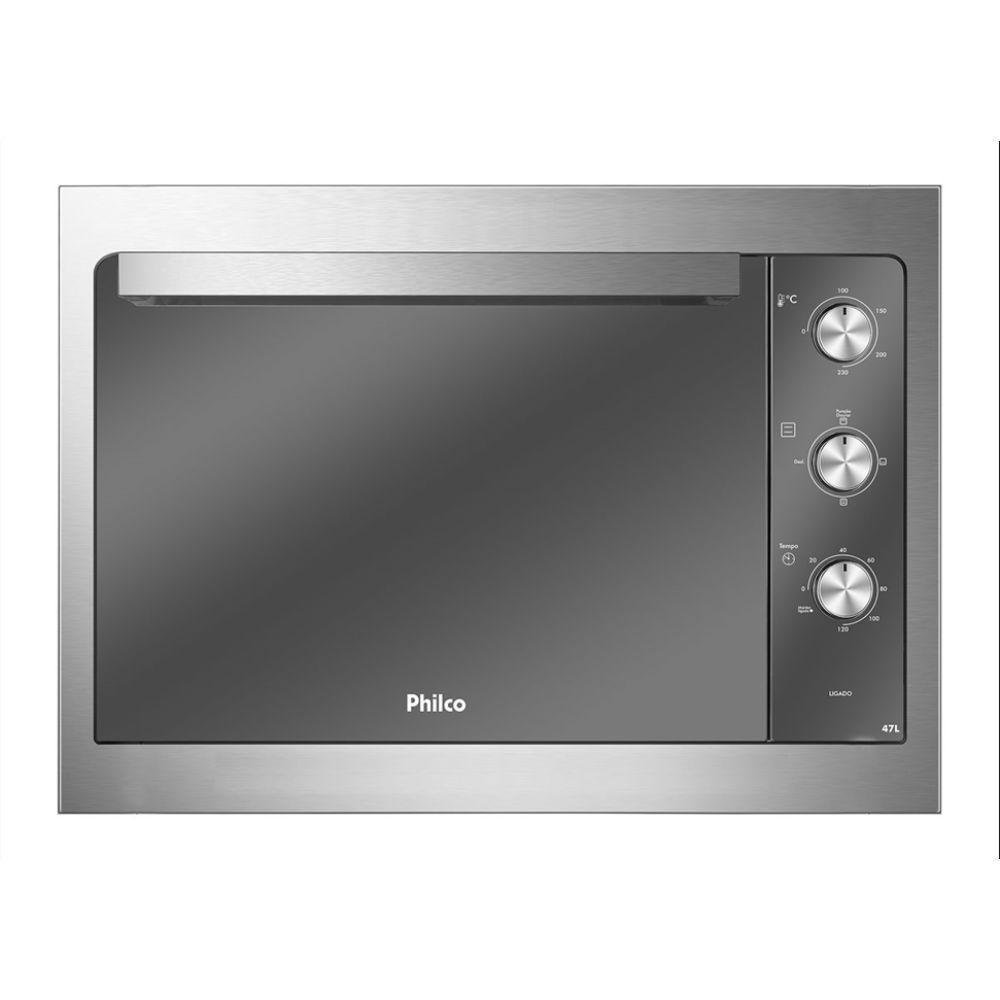 Forno Elétrico Embutir Philco PFE47E Preto Espelhado 47L - Imagem zoom