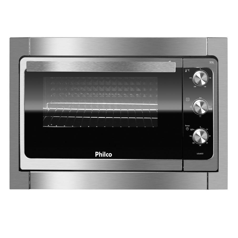 Forno Elétrico De Embutir Philco PFE55E 55 Litros Prata 220V - Imagem zoom