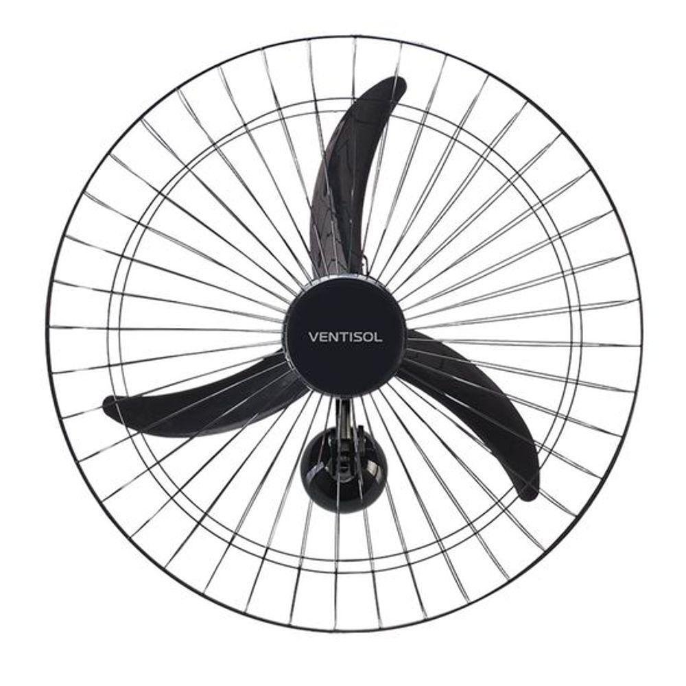 Ventilador De Parede 60cm 127v New Premium Preto Ventisol - Imagem zoom