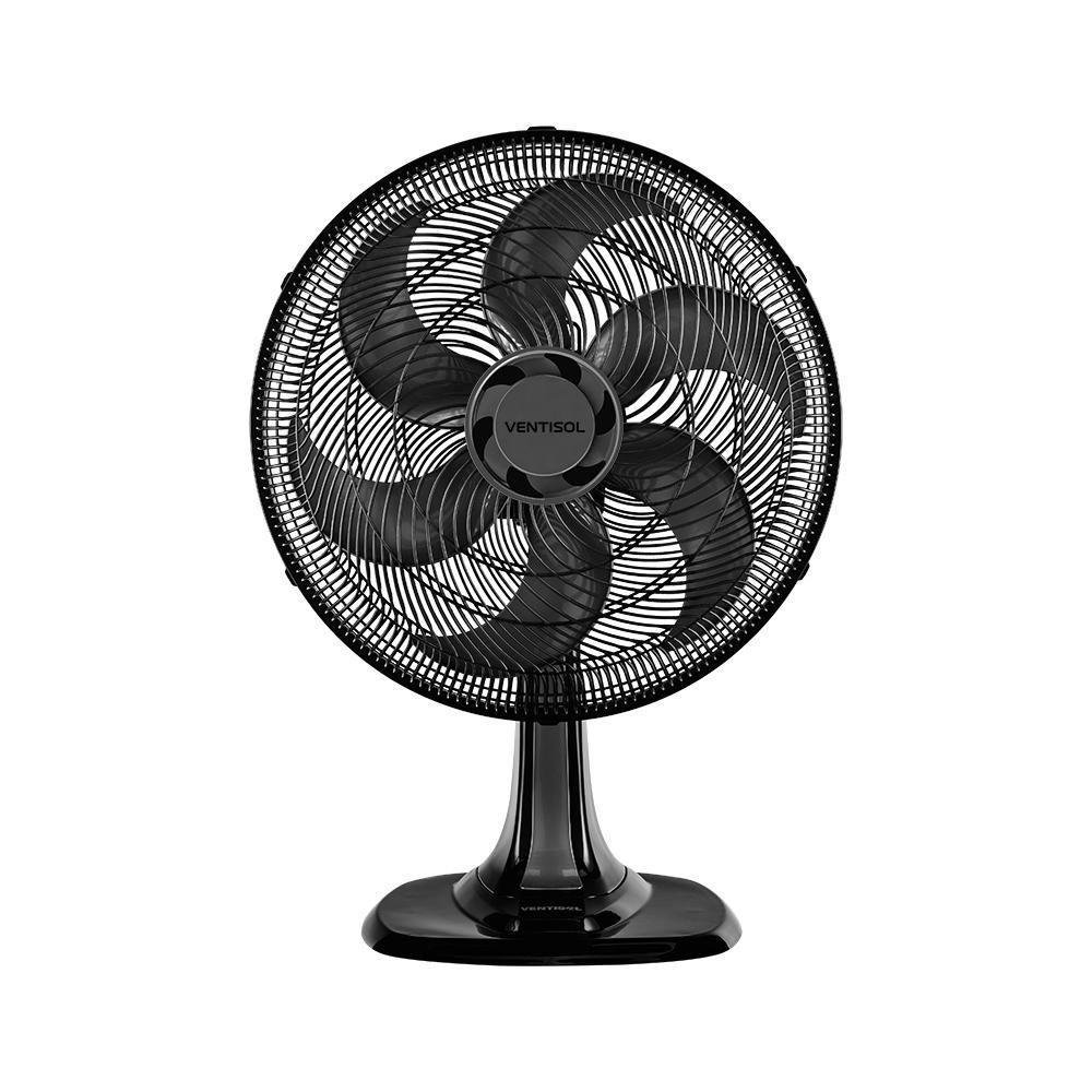 Ventilador de Mesa Turbo 6 Pás Preto Ventisol 220v - Imagem zoom