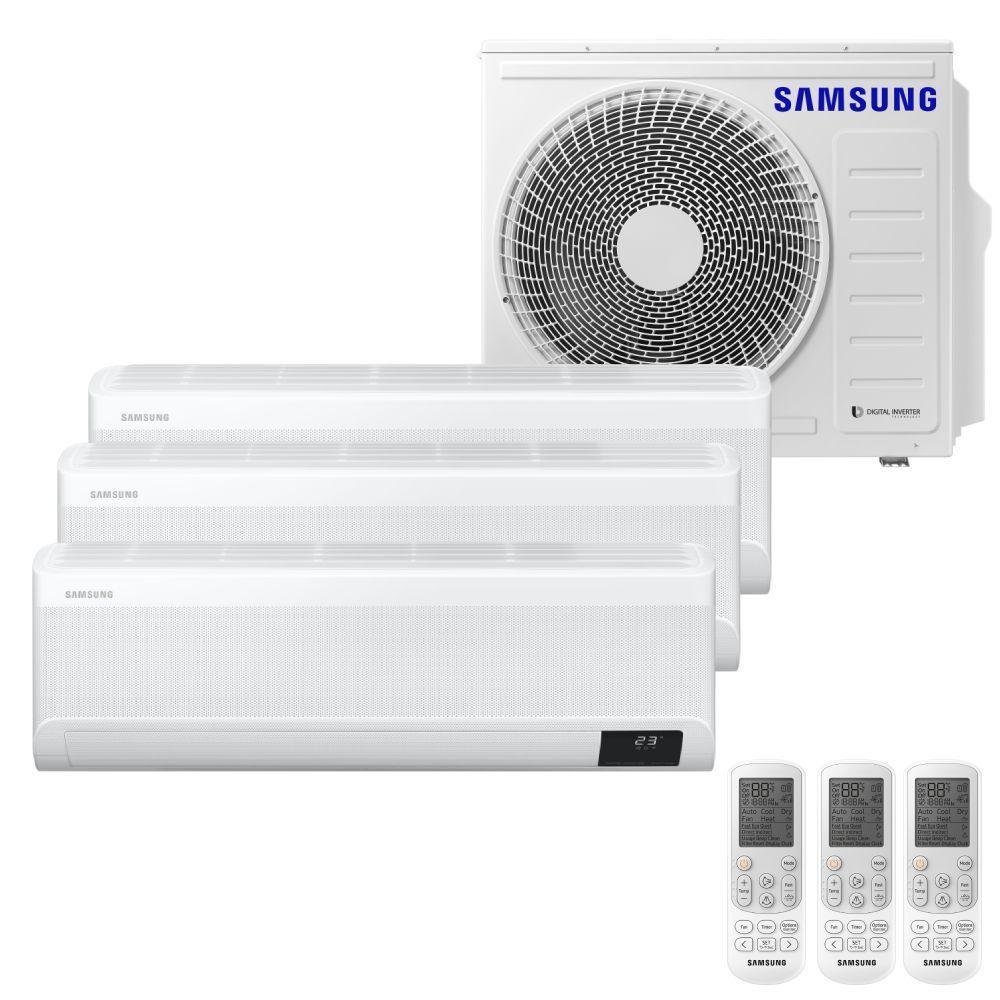 Ar Condicionado Multi Tri Split Samsung 24000BTUs 2x90001x12000 QF Inverter 220V